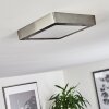 Finsrud Plafoniera LED Nichel opaco, 1-Luce
