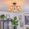 Koyoto Plafoniera, Lampada a sfera 52 cm Ambrato, 5-Luci