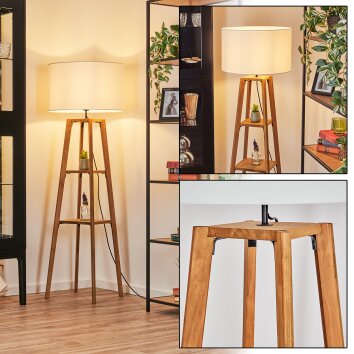 Flemming Lampada da terra Écru, Nero, 1-Luce