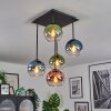 Koyoto Plafoniera, Lampada a sfera Blu, Verde, Chiaro, Ramato, 5-Luci