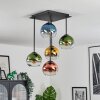 Koyoto Plafoniera, Lampada a sfera Blu, Oro, Verde, Chiaro, Ramato, 5-Luci