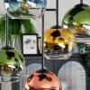 Koyoto Plafoniera, Lampada a sfera Blu, Oro, Verde, Chiaro, Ramato, 5-Luci