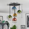 Koyoto Plafoniera, Lampada a sfera Blu, Oro, Verde, Chiaro, Ramato, 5-Luci