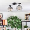 Koyoto Plafoniera, Lampada a sfera Chiaro, Grigio fumo, 2-Luci