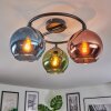 Koyoto Plafoniera, Lampada a sfera 37 cm Blu, Verde, Ramato, 3-Luci