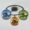 Koyoto Plafoniera, Lampada a sfera 37 cm Blu, Oro, Verde, 3-Luci