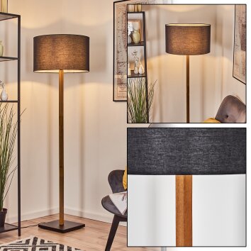 Flemming Lampada da terra Écru, Nero, 1-Luce