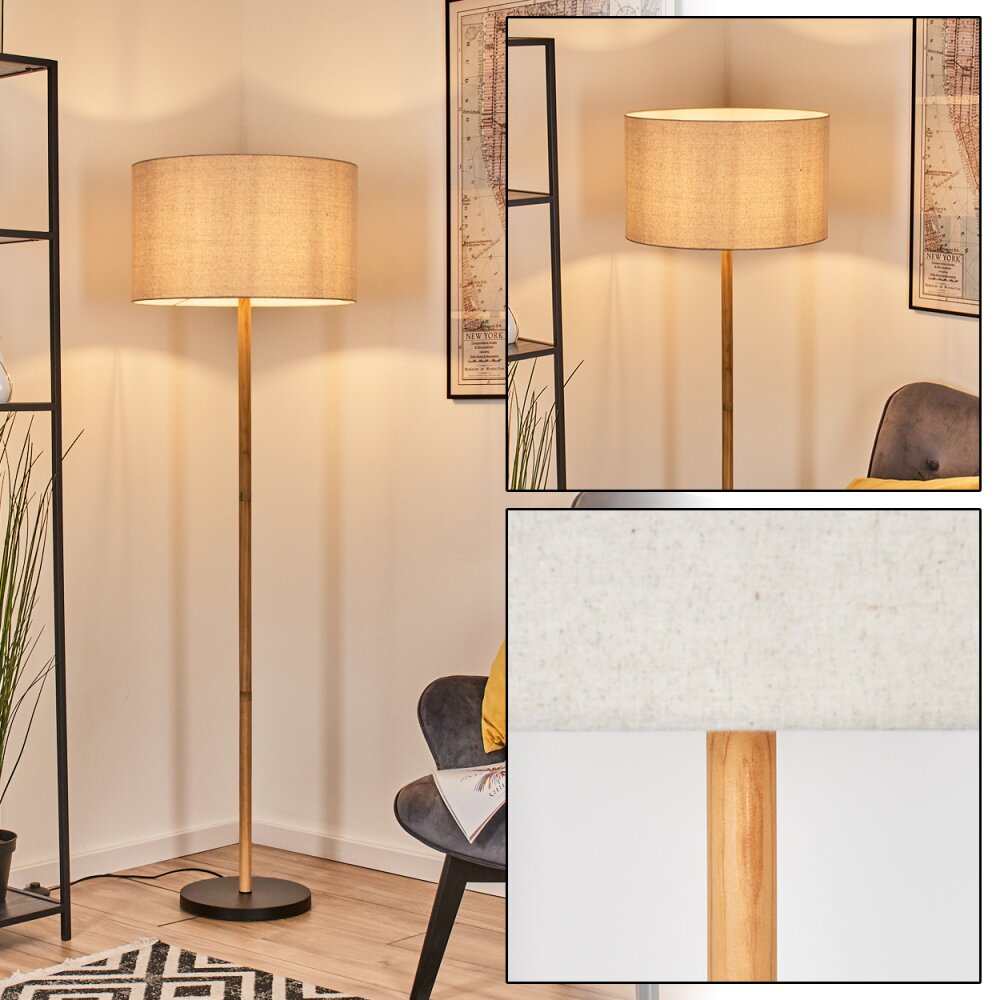 Flemming Lampada da terra Écru, Nero, 1-Luce main product photo