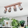 Nelar Plafoniera, Faretto da soffitto Bronzo, Cromo, 4-Luci