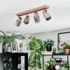 Nelar Plafoniera, Faretto da soffitto Bronzo, Cromo, 4-Luci