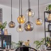 Ripoll Lampadario a sospensione, Lampada a sfera, Lampada a sospensione Ambrato, Chiaro, Grigio fumo, 6-Luci