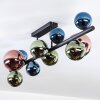 Chehalis Plafoniera, Lampada a sfera Blu, Verde, Ramato, 10-Luci