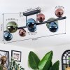 Chehalis Plafoniera, Lampada a sfera Blu, Verde, Ramato, 10-Luci
