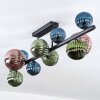Chehalis Plafoniera, Lampada a sfera Blu, Verde, Ramato, 10-Luci