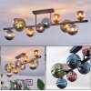 Chehalis Plafoniera, Lampada a sfera Blu, Verde, Ramato, 10-Luci