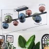 Chehalis Plafoniera, Lampada a sfera Blu, Verde, Ramato, 10-Luci