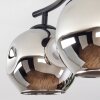 Ripoll Plafoniera, Lampada a sfera Cromo, Grigio fumo, 2-Luci