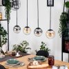 Gastor Lampadario a sospensione, Lampada a sfera, Lampada a sospensione Ambrato, Chiaro, Grigio fumo, 4-Luci