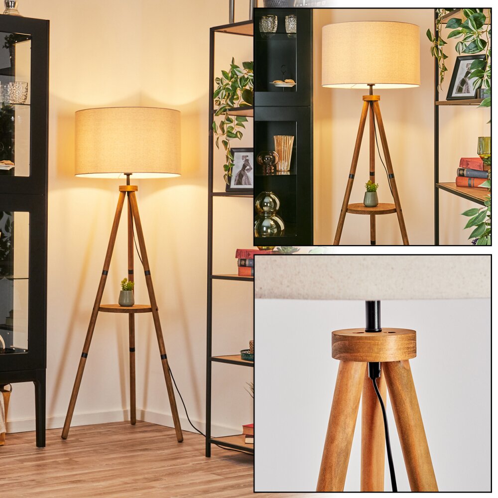Flemming Lampada da terra Marrone, Écru, Nero, 1-Luce main product photo