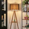 Flemming Lampada da terra Legno scuro, Nero, 1-Luce