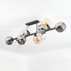 Ripoll Plafoniera, Lampada a sfera Ambrato, Chiaro, Grigio fumo, 10-Luci