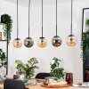 Gastor Lampadario a sospensione, Lampada a sfera, Lampada a sospensione Ambrato, Grigio fumo, 5-Luci