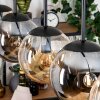 Gastor Lampadario a sospensione, Lampada a sfera, Lampada a sospensione Ambrato, Grigio fumo, 5-Luci