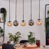 Gastor Lampadario a sospensione, Lampada a sfera, Lampada a sospensione Ambrato, Grigio fumo, 5-Luci