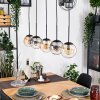 Gastor Lampadario a sospensione, Lampada a sfera, Lampada a sospensione Ambrato, Chiaro, Grigio fumo, 5-Luci