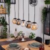 Gastor Lampadario a sospensione, Lampada a sfera, Lampada a sospensione Ambrato, Chiaro, Grigio fumo, 5-Luci