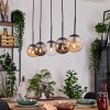 Gastor Lampadario a sospensione, Lampada a sfera, Lampada a sospensione Ambrato, Chiaro, Grigio fumo, 5-Luci