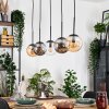 Gastor Lampadario a sospensione, Lampada a sfera, Lampada a sospensione Ambrato, Chiaro, Grigio fumo, 5-Luci