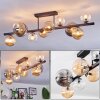 Chehalis Plafoniera, Lampada a sfera Ambrato, Chiaro, Grigio fumo, 10-Luci