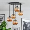 Ripoll Plafoniera, Lampada a sfera Ambrato, 5-Luci