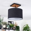 Bassagoda Plafoniera Écru, Nero, 1-Luce