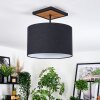 Bassagoda Plafoniera Écru, Nero, 1-Luce
