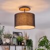 Bassagoda Plafoniera Écru, Nero, 1-Luce