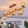 Chehalis Plafoniera, Lampada a sfera Oro, Nero, 10-Luci