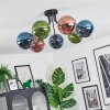 Gastor Plafoniera, Lampada a sfera 82 cm Blu, Verde, Ramato, 7-Luci