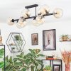 Koyoto Plafoniera, Lampada a sfera Ambrato, Chiaro, 10-Luci