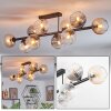 Koyoto Plafoniera, Lampada a sfera Ambrato, Chiaro, Grigio fumo, 10-Luci