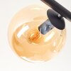 Gastor Plafoniera, Lampada a sfera Ambrato, Chiaro, Grigio fumo, 5-Luci