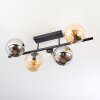 Gastor Plafoniera, Lampada a sfera Ambrato, Chiaro, Grigio fumo, 5-Luci