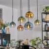 Koyoto Lampadario a sospensione, Lampada a sfera, Lampada a sospensione Blu, Oro, Verde, Chiaro, Ramato, 6-Luci