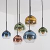 Koyoto Lampadario a sospensione, Lampada a sfera, Lampada a sospensione Blu, Oro, Verde, Chiaro, Ramato, 6-Luci
