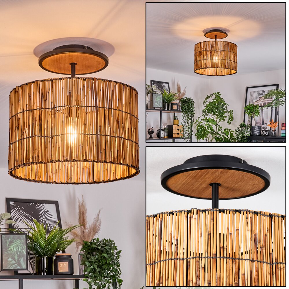 Cando Plafoniera Écru, Nero, 1-Luce main product photo