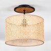 Ramila Plafoniera Écru, Nero, 1-Luce