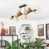 Koyoto Plafoniera, Lampada a sfera Ambrato, Chiaro, 10-Luci