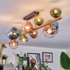 Chehalis Plafoniera, Lampada a sfera Oro, Nero, 10-Luci