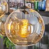 Koyoto Lampadario a sospensione, Lampada a sfera, Lampada a sospensione Ambrato, 6-Luci